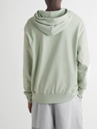Nike - Sportswear Logo-Embroidered Cotton-Jersey Hoodie - Green