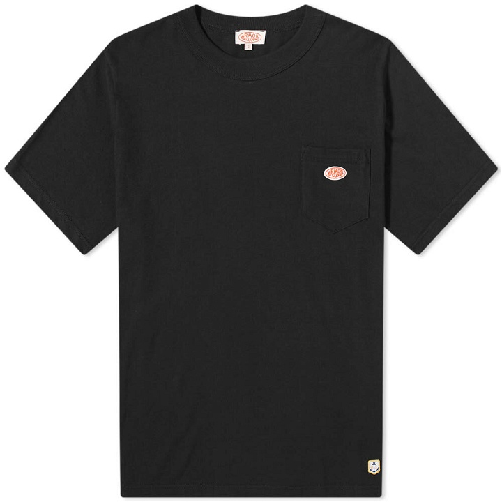 Photo: Armor-Lux Men's 79151 Logo Pocket T-Shirt in Black