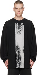 A-COLD-WALL* Black Print Long Sleeve T-Shirt