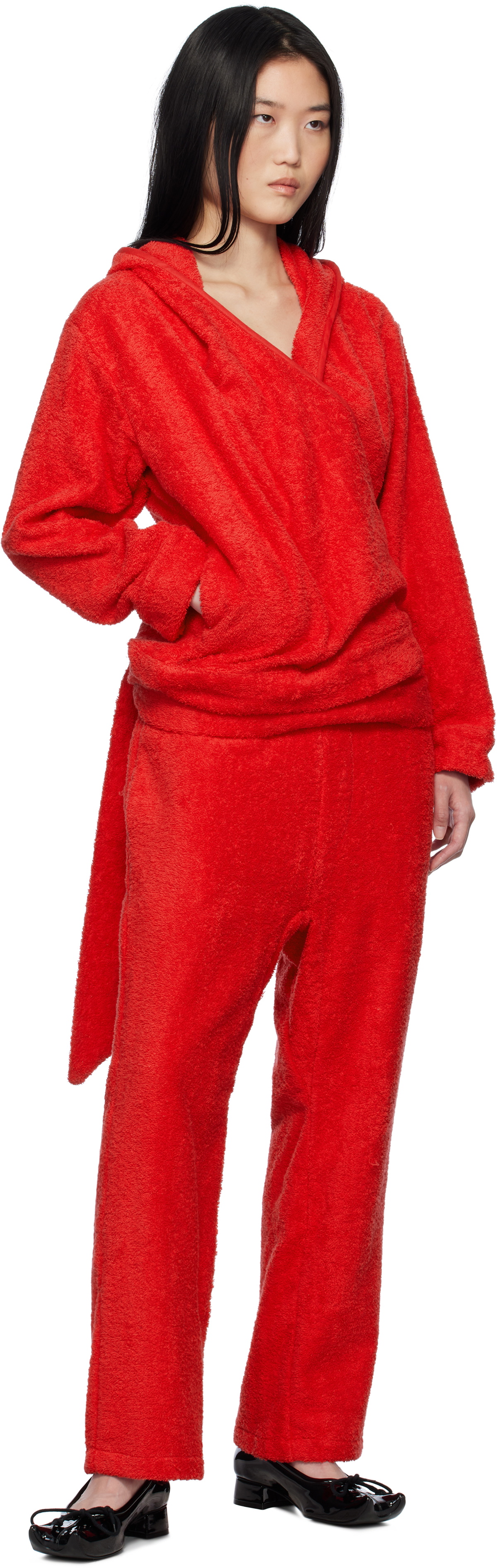 Bless Red Bathrobejogger Lounge Pants