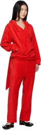 Bless Red Bathrobejogger Lounge Pants