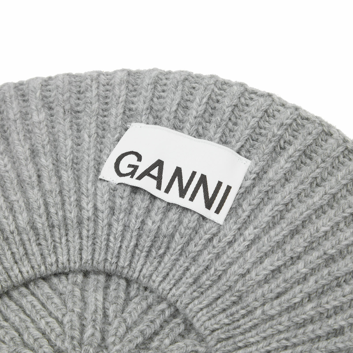 GANNI Paloma Melange Structured Rib Beret GANNI（ガニー） ベレー帽 Structured Rib Beret A4430 A6055  main image 4