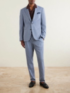Mr P. - Wool, Silk and Linen-Blend Suit Jacket - Blue