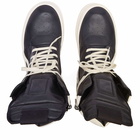 Rick Owens Men's Bumper Geobasket Sneakers in Black/Milk