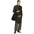 Comme des Garcons Homme Khaki Multi-Fabric Garment-Dyed Trousers