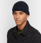 William Lockie - Ribbed Cashmere Beanie - Blue