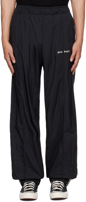 Photo: Palm Angels Black Striped Track Pants