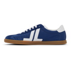Lanvin Navy and White Canvas Glen Sneakers