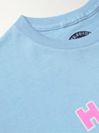 PARADISE - Printed Cotton-Jersey T-Shirt - Blue