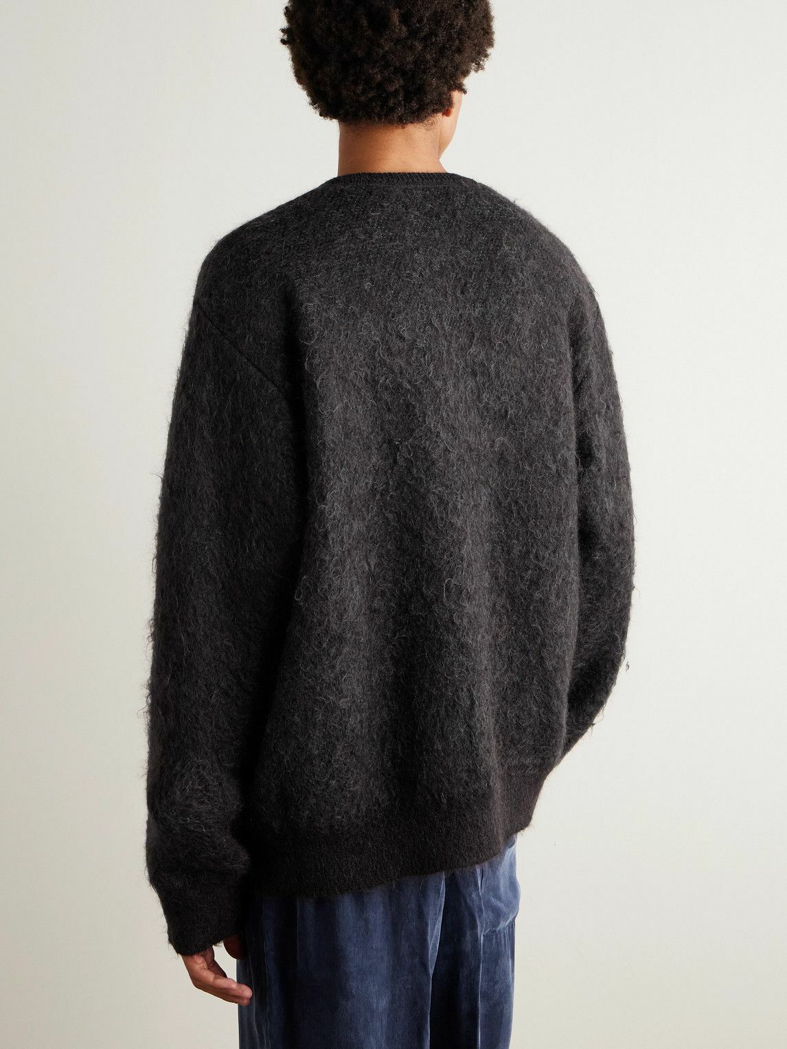 ssstein - Brushed-Knit Cardigan - Brown