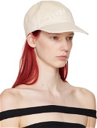 Courrèges Beige AC Embroidered Washed Cap