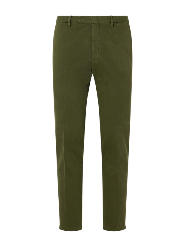Photo: Boglioli - Straight-Leg Stretch Cotton-Twill Suit Trousers - Green