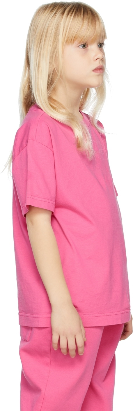 Repose AMS Kids Pink Embroidered Logo T-Shirt Repose AMS