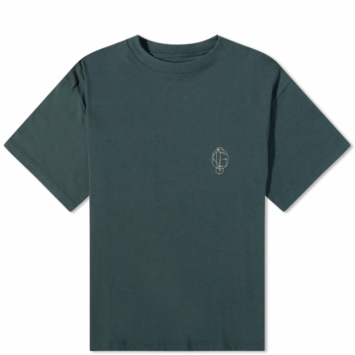 Photo: GOOPiMADE Men's R30-TG Geometry Graphic T-Shirt in Dark Green