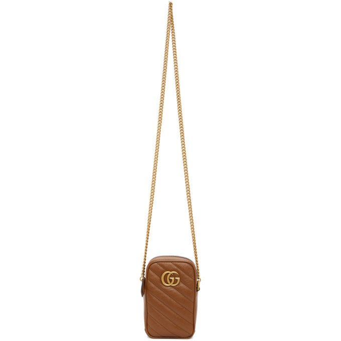 Gucci Brown Mini GG Marmont 2.0 Bag Gucci