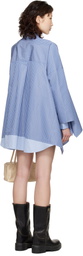 sacai Blue Poplin Shirt Minidress