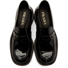 Prada Black Patent Penny Loafers