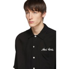 AMI Alexandre Mattiussi Black Logo Camp Shirt