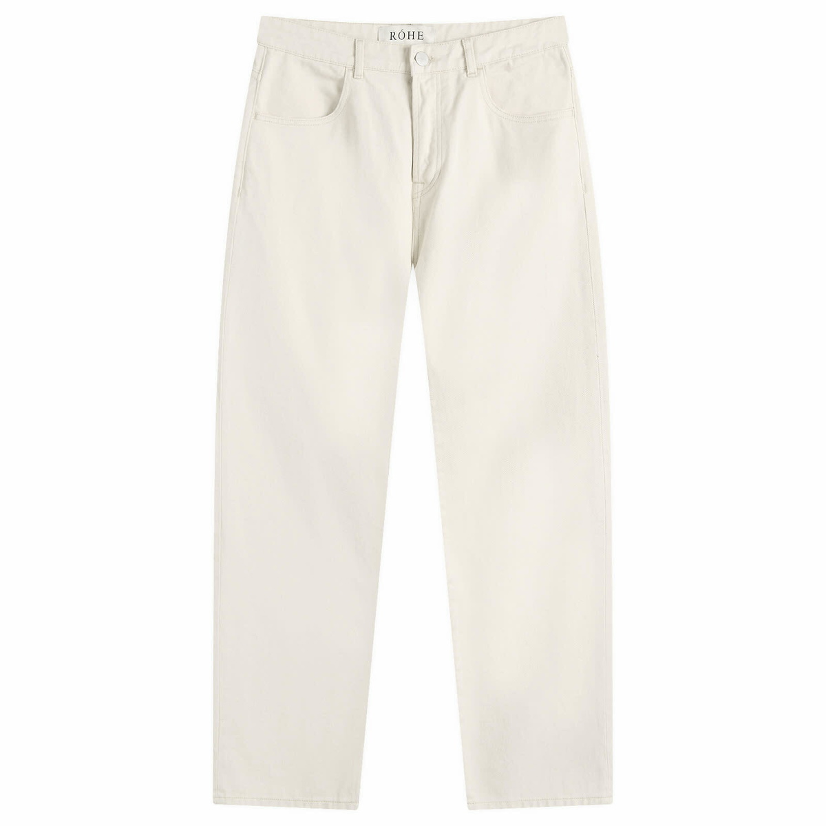 Róhe Men's Relaxed Leg Jeans in Natural White