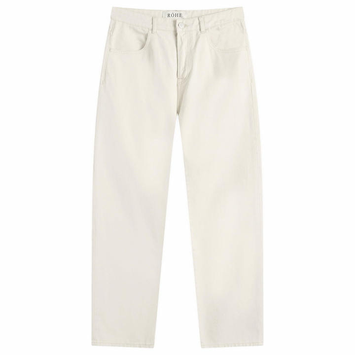 Photo: Róhe Men's Relaxed Leg Jeans in Natural White
