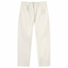 Róhe Men's Relaxed Leg Jeans in Natural White