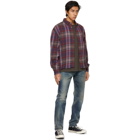 John Elliott Purple Hemi Oversized Shirt