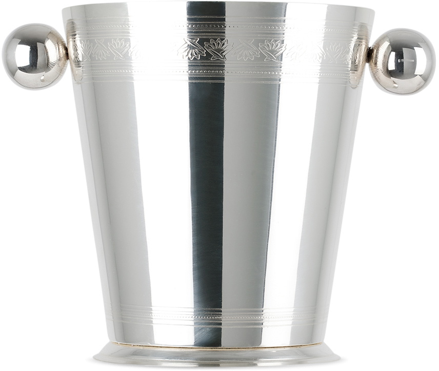 Soho Home Silver Rochester Engraved Ice Bucket