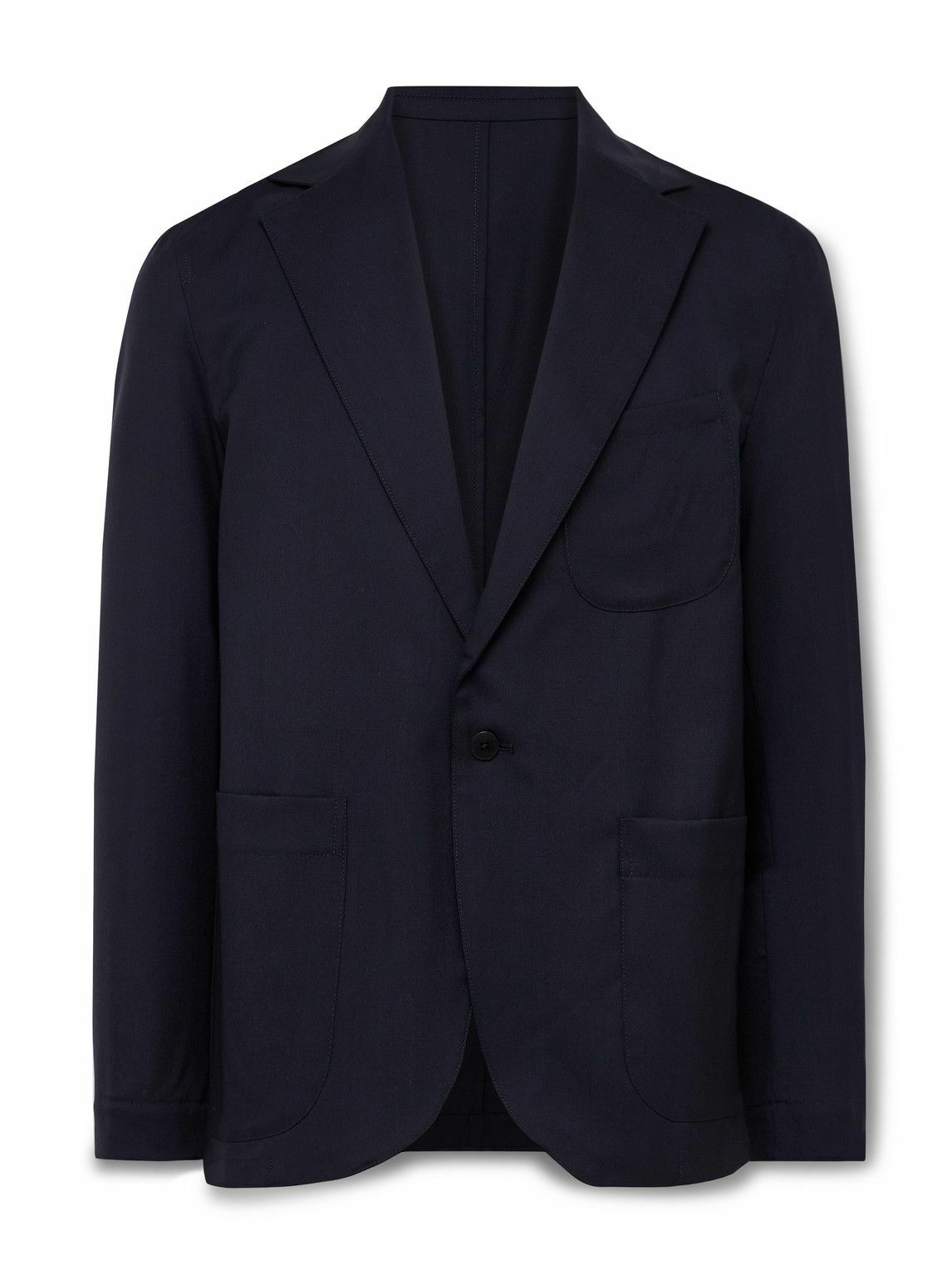 Stòffa - Unstructured Wool Suit Jacket - Blue