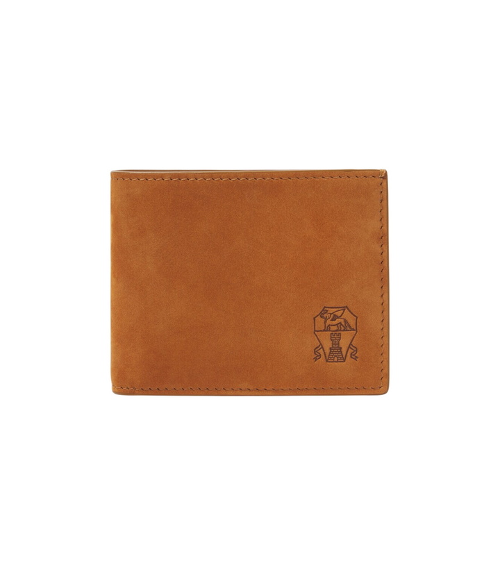 Photo: Brunello Cucinelli Suede bifold wallet