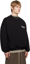 Fear of God ESSENTIALS Black Fleece Crewneck Sweatshirt