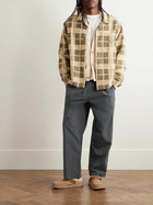 Folk - Straight-Leg Pleated Garment-Dyed Stretch-Cotton Poplin Trousers - Black
