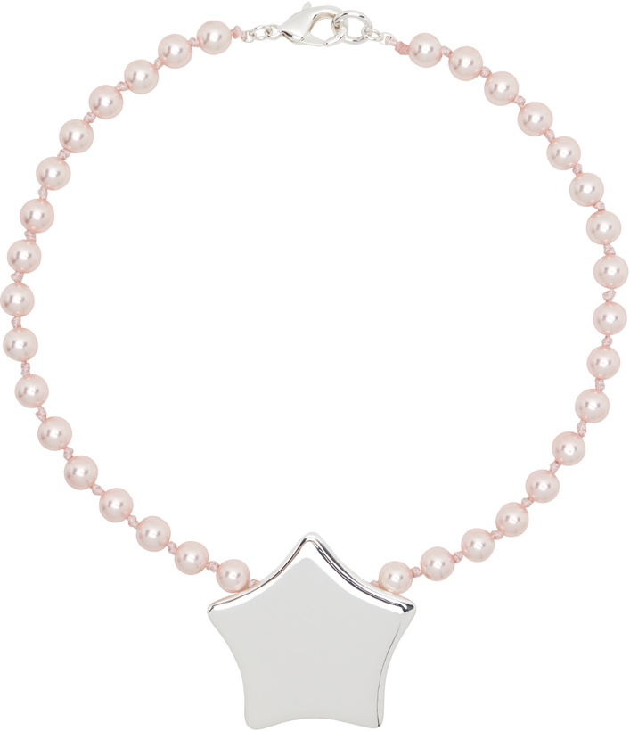 Photo: Sandy Liang Pink & Silver Gateaux Necklace
