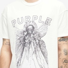 Purple Brand Men's Textured Inside Out T-Shirt in Off White