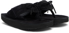 ABRA SSENSE Exclusive Black Platform Flip-Flops