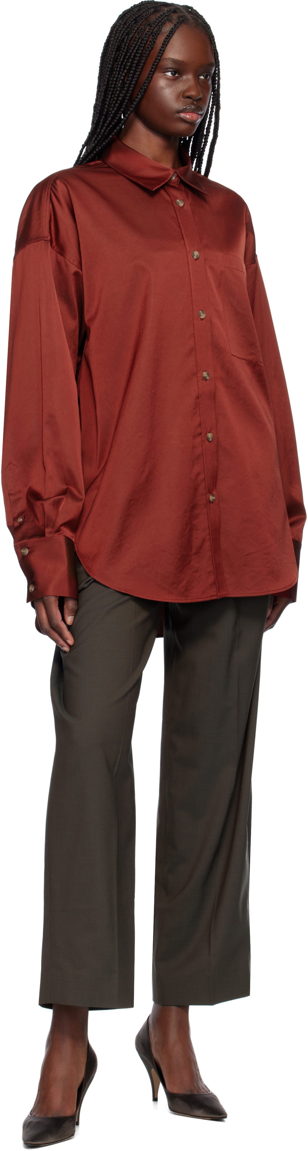 GIA STUDIOS Red Chusa Shirt