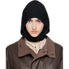 LEMAIRE Black Fine Wool Hood