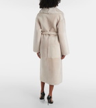 Nour Hammour Isadora shearling wrap coat