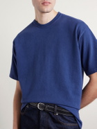A.PRESSE - Vintage Cotton-Jersey T-Shirt - Blue