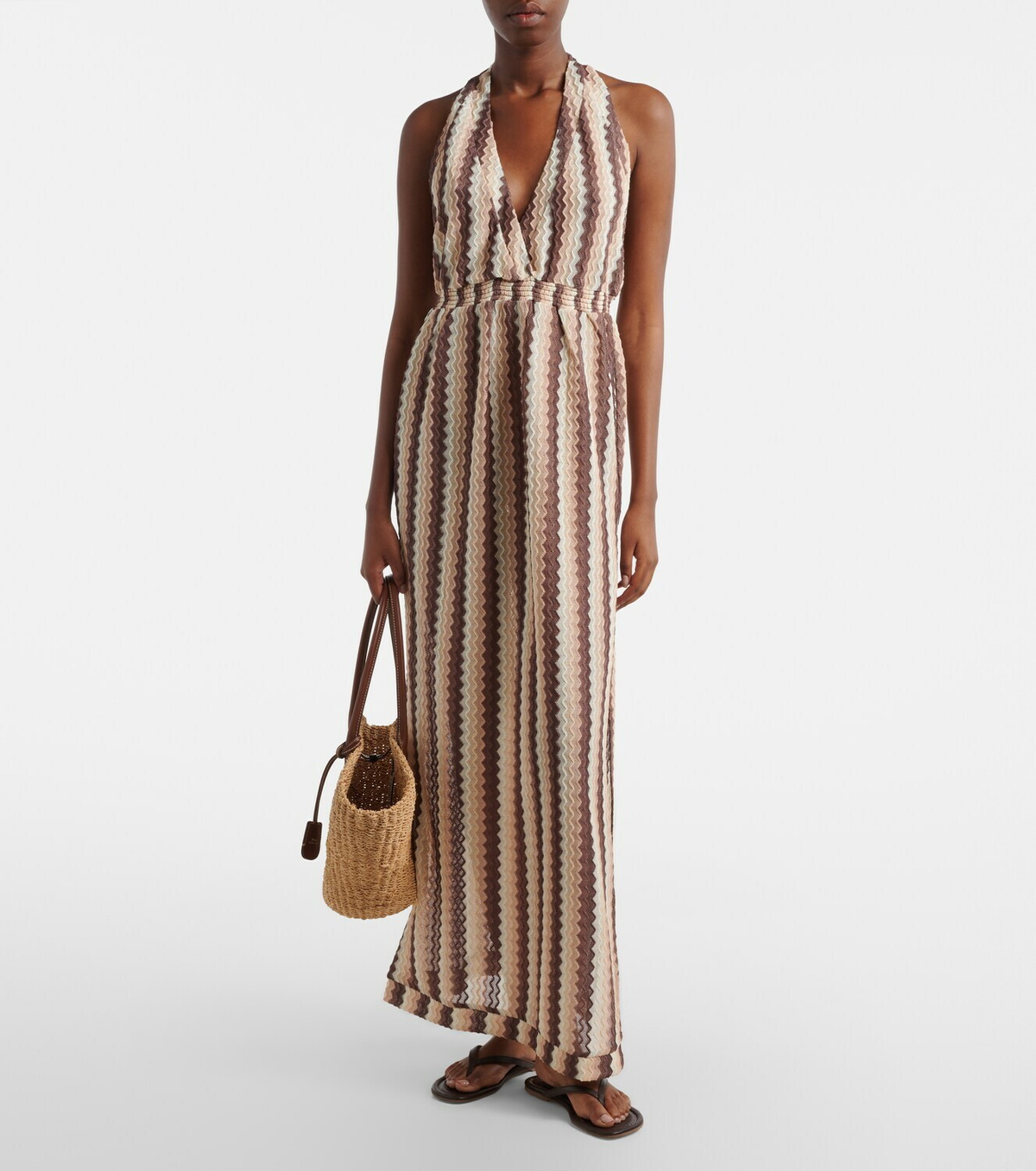 Melissa Odabash Mariah knitted maxi dress