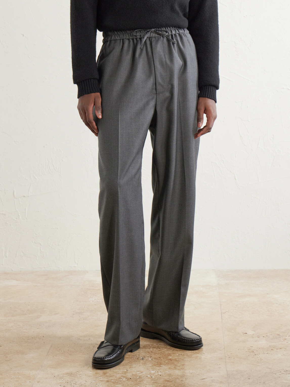 Officine Générale - Nilson Straight-Leg Wool, Cashmere and Silk-Blend Suit Trousers - Gray