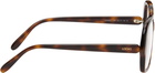 LOEWE Brown Square Slim Glasses