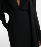 Mugler Crêpe midi dress