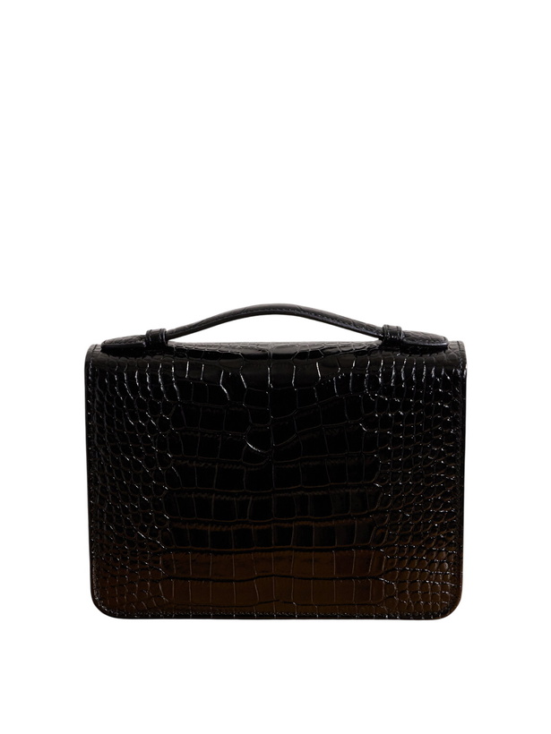 Photo: George Cleverley - The Karlin Croc-Effect Leather Cigar Case - Black