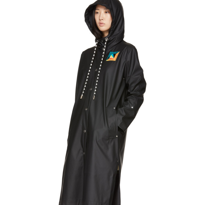 Proenza Schouler Black Hooded Raincoat Proenza Schouler