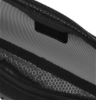 Montblanc - Nightflight Leather-Trimmed Nylon and Mesh Pouch - Black