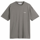 Palmes Men's Logo Stitch T-Shirt in Charcoal