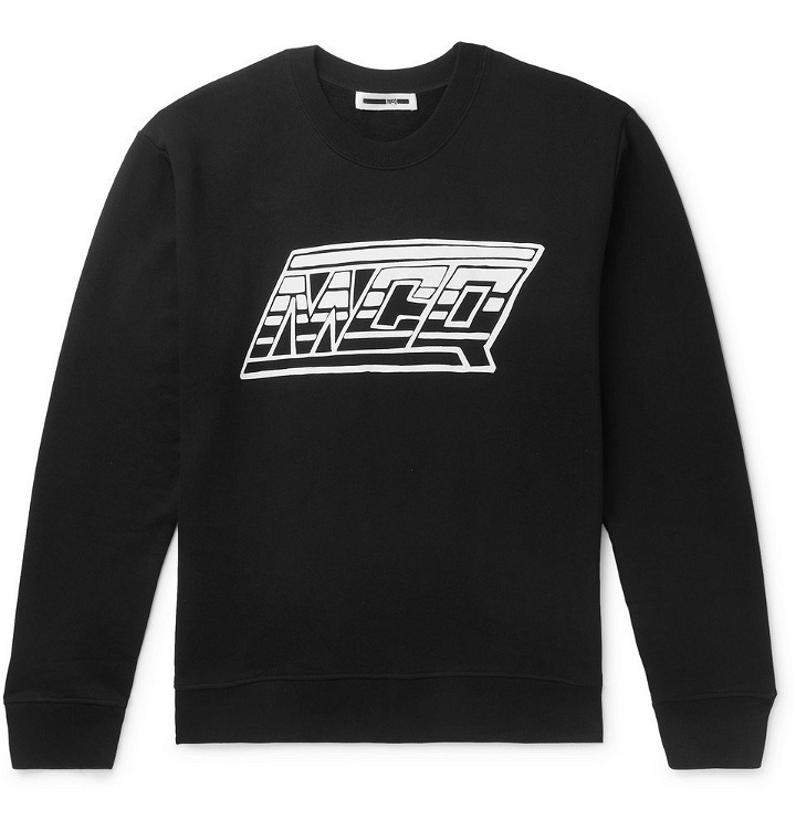 Photo: McQ Alexander McQueen - Logo-Print Cotton-Jersey Sweatshirt - Black