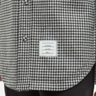 Thom Browne Men's Houndstooth Lambswool Overshirt in Black/White