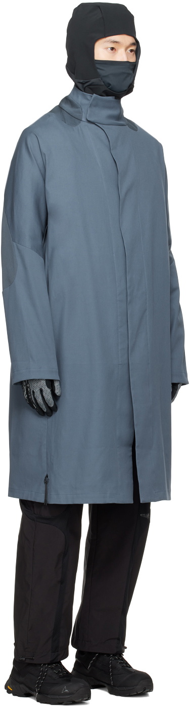 _J.L - A.L_ Blue Split Trench Coat