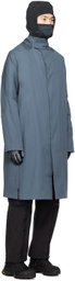 _J.L - A.L_ Blue Split Trench Coat
